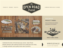 Tablet Screenshot of openroadbrands.com